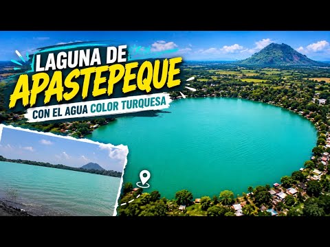 La Laguna Color Turquesa En San Vicente, El Salvador. Laguna de Apastepeque. 