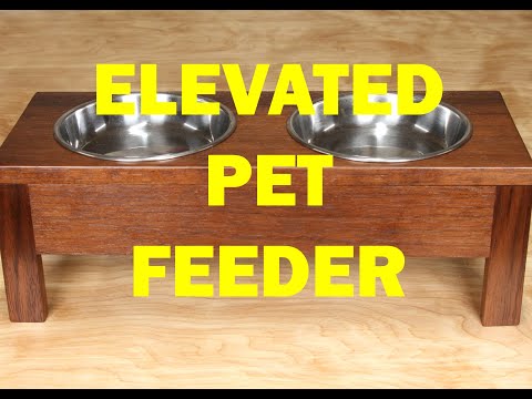 DIY ELEVATED PET FEEDER
