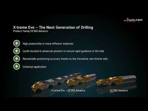 DC160 ADVANCE SOLID CARBIDE DRILL  Strong performance — universal use