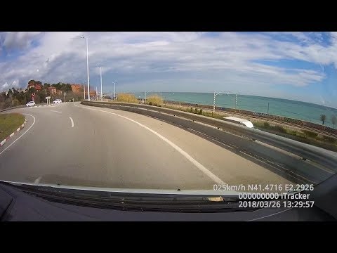 Fahrt von Montgat nach Mataro (Barcelona Girona)