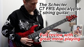 Video thumbnail for Schecter C7 FRS Apocalypse Guitar closeup review & playing by tonymckenziecom