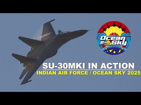 (4K) SUKHOI SU-30MKI IN ACTION. INDIAN AIR FORCE. OCEAN SKY 2025. Base Aérea de Gando. OS25.