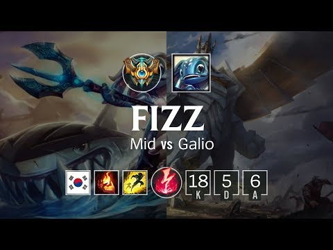 Fizz Mid vs Galio - KR Master Patch 8.24