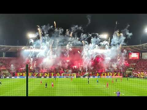 █▬█ █ ▀█▀  Cała Polska dzisiaj śpiewa, derby Łodzi dla Widzewa🔴⚪🔴 #Widzew #DerbyŁodzi | Oprawa+piro