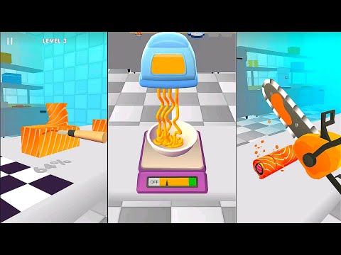 Sushi Roll 3D - Cooking ASMR Game (SayGames Ltd) - Android Gameplay - YouTube
