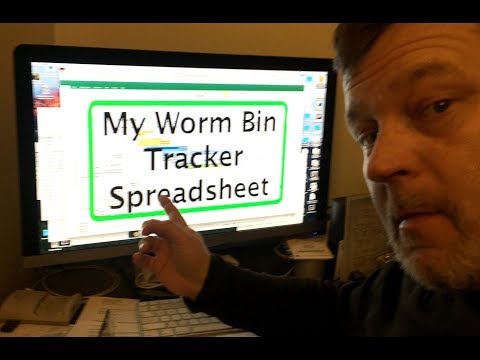 Worm Bin Tracker Spreadsheet - Vermicomposting Data Usage