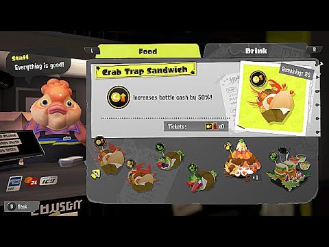 Every way to get food and drink items Splatoon 3