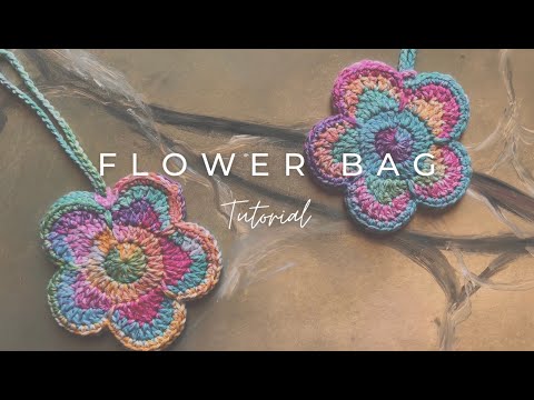 Crochet Flower Bag (5-Petal) Tutorial