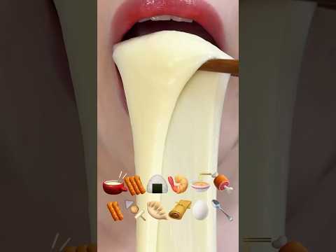 asmr CHEESE TTEOKBOKKI EMOJI FOOD eating sounds(sped up)