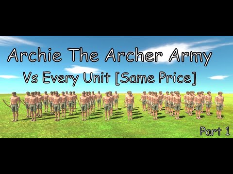 Archie The Archer Army Vs Every Unit [Same Price] Part 1 ARBS Animal Revolt Battle Simulator