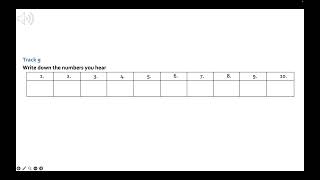 IELTS LISTENING: NAMES AND NUMBERS