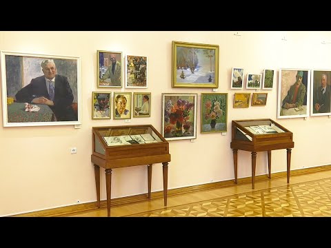 Трём наставникам гомельских художников посвящена выставка во дворце Румянцевых и Паскевичей видео