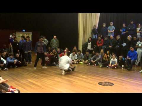 UK UNI BBOYS CHAMPS 2013 - SOLOS - Backfail vs Daniel San - 1st Round