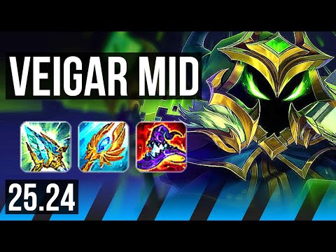 VEIGAR vs YONE (MID) | 17/2/6 | EUW Master | 25.24