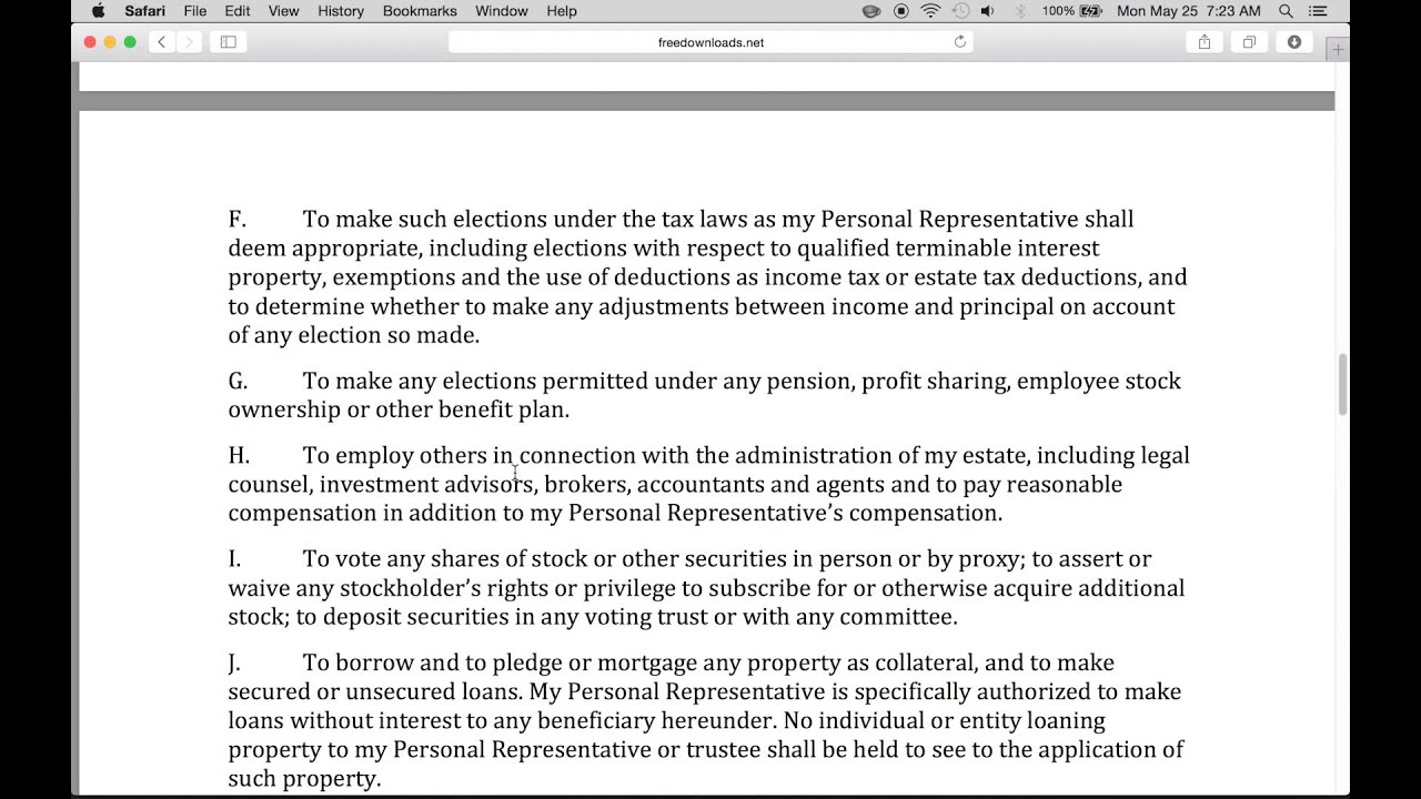 How to Write a Last Will and Testament | PDF | Word
