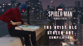 Spider-Man Remastered | The Heist DLC | Stolen Art Compilation