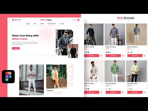 Clothing Store UI Design In Figma | Fashion E-Commerce | Figma Design | UI/UX Design