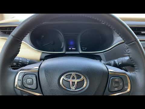 2013-2018 Toyota Avalon Maintenance Mode Procedures