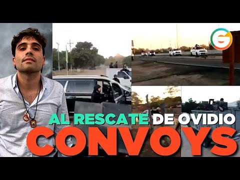Convoys al rescate de Ovidio Guzmán #Sinaloa