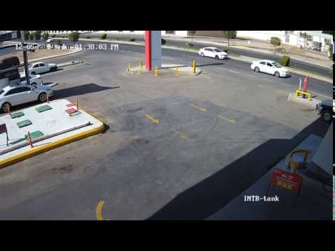Explosion of a ground fuel tank at a gas station