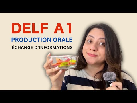 DELF A1 | PRODUCTION ORALE | ECHANGE D'INFORMATIONS 🇫🇷