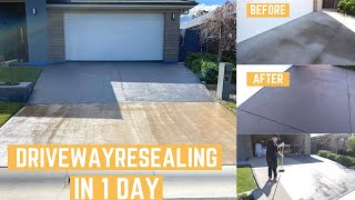 DIY How to Reseal a Driveway in 1 Day with Qutoo | Limited toosl need and super easy