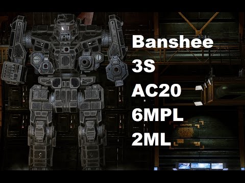 MechWarrior Online : Banshee 3-S "PulseBan" (1xAC20, 6xMPLas, 2xMLas, STD325)