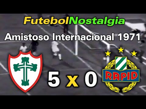 Portuguesa 5 x 0 Rapid Viena-AUT - 04-02-1971 ( Amistoso Internacional )