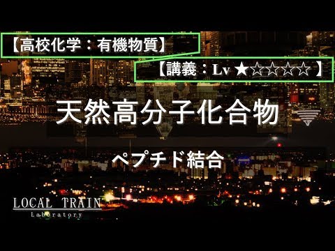 物理学科 【高校化学：有機】ペプチド結合【講義】