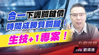 合一下調關鍵價，時間成勝負關鍵！生技+1專案！｜台股攻略｜劉烱德 (圖)