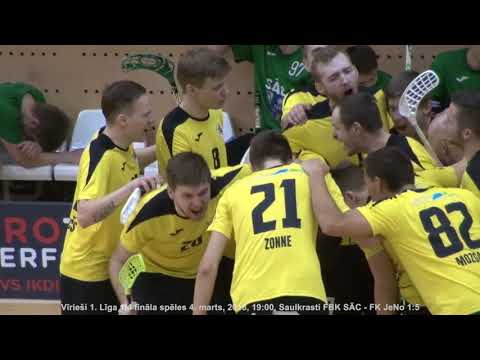 Florbols PLYOFF 1/4 04.03.2018 FBK SĀC - FK JeNo 1:5 - 3.periods
