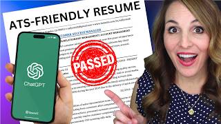 How To Write An ATS-Friendly Resume Using ChatGPT in 2024 | BEST FORMAT & TEMPLATE