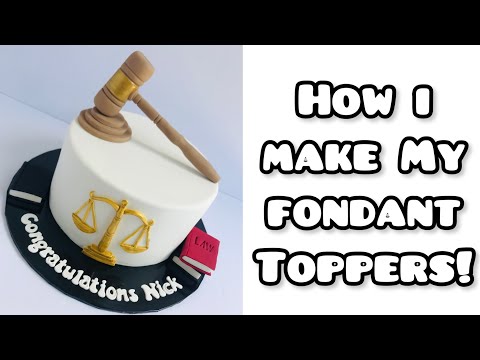Cool Cake Toppers - Law Graduate Cake Video