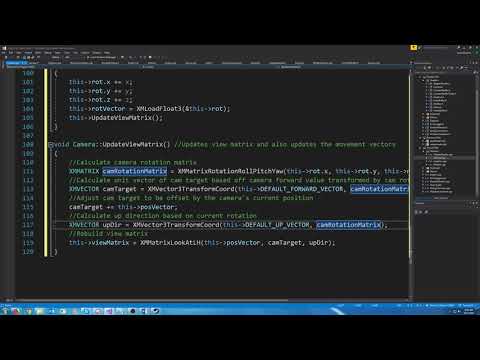 C++ DirectX 11 Engine Tutorial 31 - Camera Class