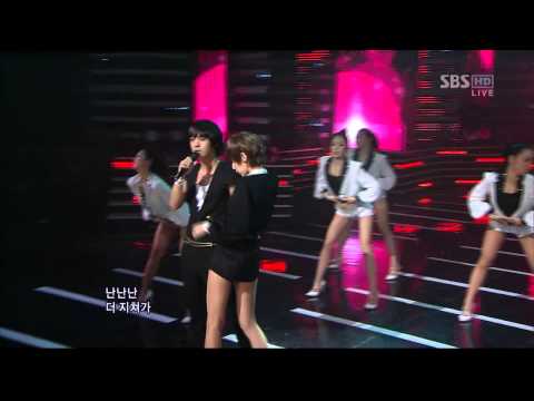 Mir Rap Cut - Going Crazy ft. Kan Mi Youn @ Inkigayo (01/08/2010)