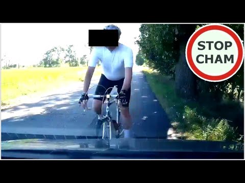 Rowerzysta jedzie pod prąd i ma pretensje 