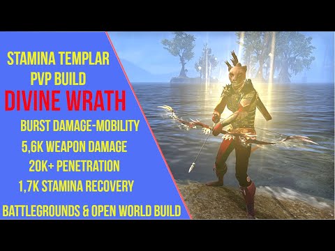 ESO Stamina Templar PVP Build - Divine Wrath - Firesong - Stamplar PVP Build
