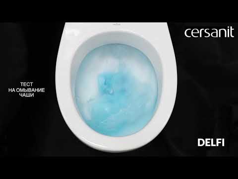 Комплект Cersanit Delfi c сиденьем и инсталляцией Vector + кнопка 