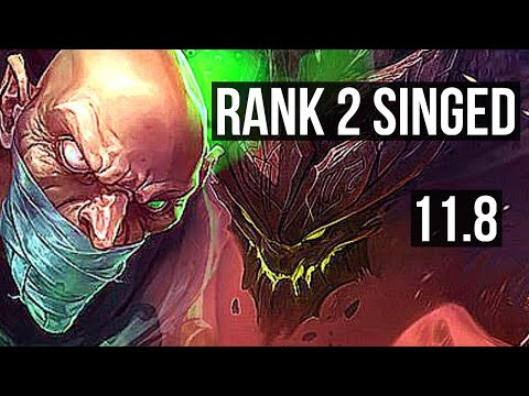 SINGED vs MALPHITE (TOP) | Rank 2 Singed, 2/1/18 | EUW Grandmaster | v11.8