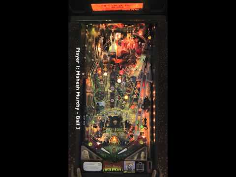 LORD OF THE RINGS pinball table (Stern 2003) - Pinburgh 2012 B Division Final (Game 1)