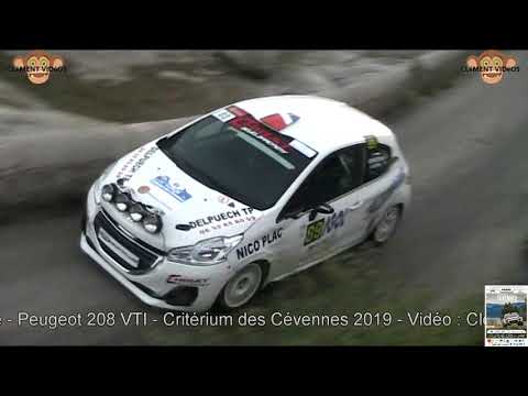 089 - Rallye des Cévennes 2019 - DELPUECH Thomas & ALLE Elodie - Peugeot 208 VTI