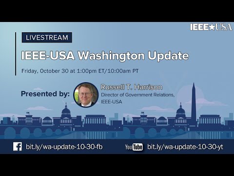 IEEE-USA Washington Update: Calm Before... Something - 10/30/2020