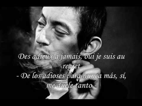 Serge Gainsbourg - Je suis venu te dire que je m'en vais (Subtitulado al español)