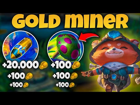 GOLD MINER TEEMO PULLS IN OVER 20,000 GOLD (full build at 20 minutes)
