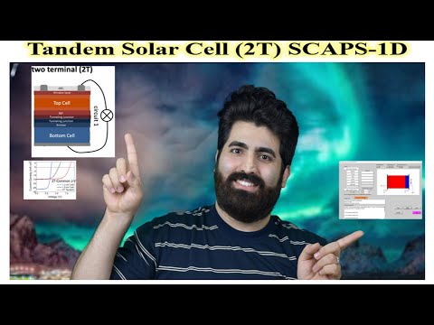 Scaps1D, Simulation 2T-Tandem Perovskite/CZTSSe Solar cell