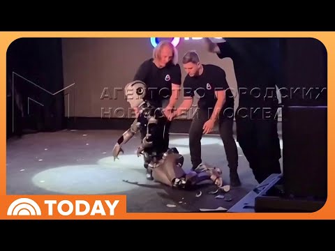 Russia’s First Humanoid AI Robot Makes Debut...Then Falls Down