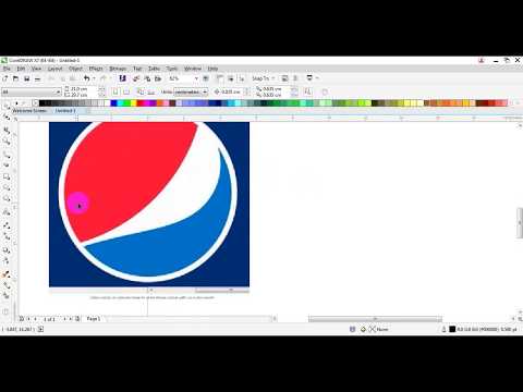 Pepsi Logo Design in corel draw X7