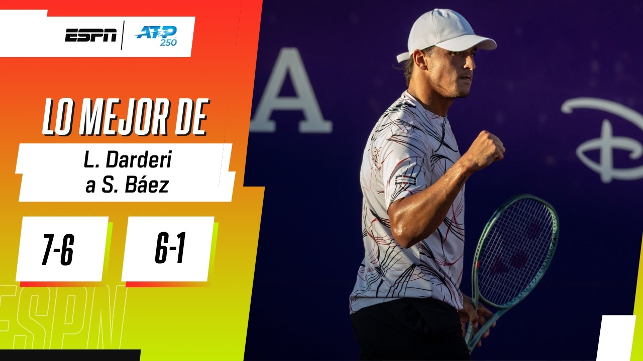 SEBA BÁEZ NO PUDO LLEGAR A LA FINAL Y QUEDÓ ELIMINADO ANTE DARDERI EN EL ARGENTINA OPEN | RESUMEN