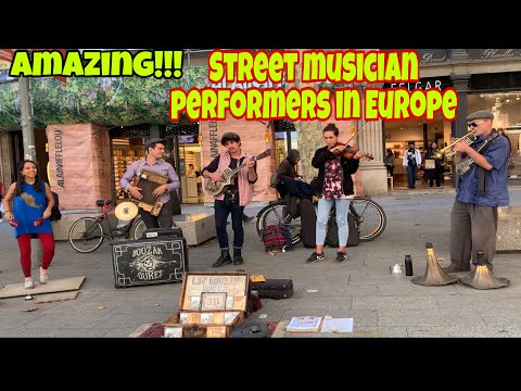 AMAZING !!!🤩 STREET MUSICIAN PERFORMERS 2021 IN BARCELONA SPAIN 🇪🇸