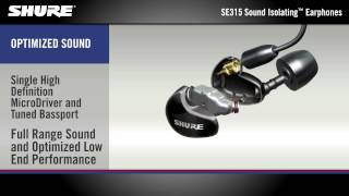 Video thumbnail for Shure SE315 Sound Isolating Earphones Product Overview by idjnow